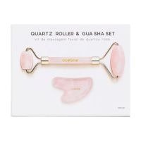 Océane Quartz Roller & Gua Sha Set Kit – 1 Rolo Massageador + 1 Pedra Escul
