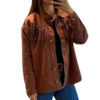 Jaqueta Country de Franja Marrom - Exclusiva