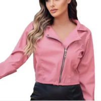 Jaqueta Feminina Estilosa Rosa Blusa de Frio Estilosa Donna Martins