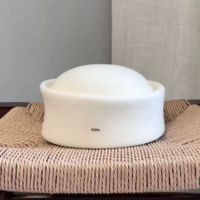 Nova Tendência: Chapéu Pillbox 100% Lã Feminino, Estilo Vintage de Inverno,