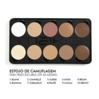 Paleta de Corretivo Makiê Camuflagem Creme Cor Clara a Média