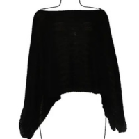 Poncho Feminino Boho de Tricô Katlen Tricot Capa Manta Estilo Boho Chic Tam