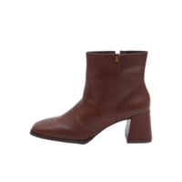 Bota Feminina Santa Lolla Cano Curto Couro Marrom