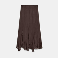 SAIA MIDI COM BABADO E RENDA