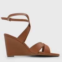 Sandália Feminina Vizzano Salto Anabela Caramelo