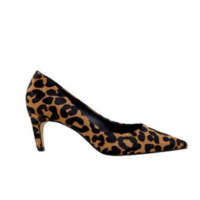 Scarpin Animal Print Carrano Essential Couro Salto Médio Fino 6,3cm