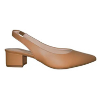 Scarpin Slingback de Salto Bloco Feminino Beira Rio 4182.220 Marrom
