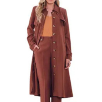 Trench Coat Matuta Essencial Marrom