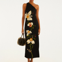 Vestido Ombro Só Selva De Flor