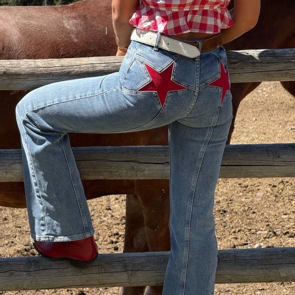 Inspirações de looks para festa junina com calça flare