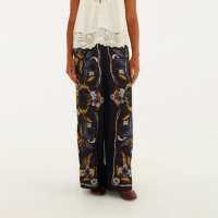 Calça Estampada Floral Maye Azul