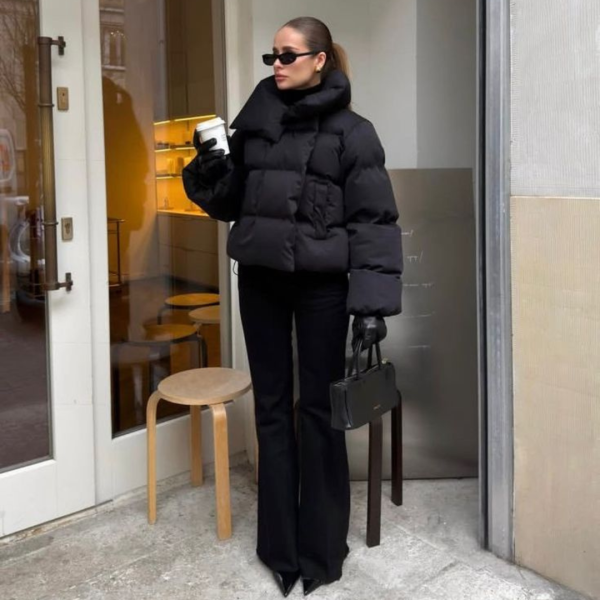 Looks com jaqueta puffer para apostar em dias de frente fria 