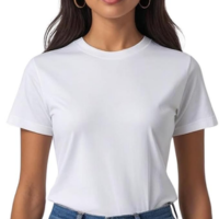 Camiseta Feminina Lisa 100% Algodão Fio 30.1 | Gola Reforçada Ribana | Esse