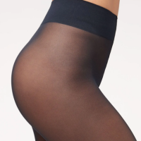 Meia-Calça Ecológica Fio 40 - Azul
