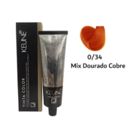 Keune Tinta Color Coloração 0/34 Mix Dourado Cobre 60ml
