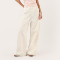 Calça jeans feminina palazzo loose - off white | Pool Jeans