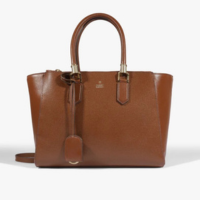 Bolsa Tote Grande Lauren Couro  Marrom