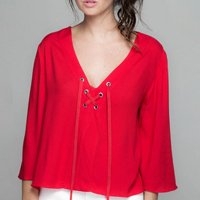 blusa vermelha